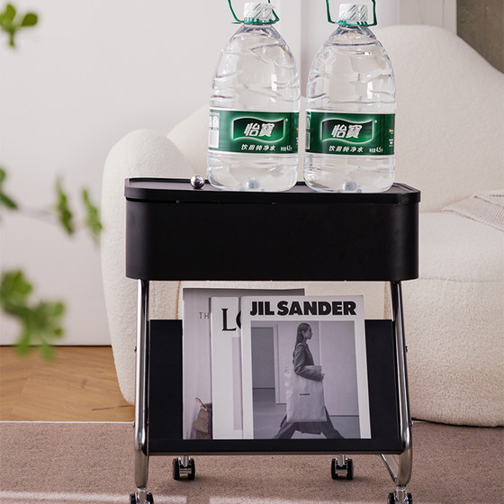
Modern simple side d table movable coffee table cart small table simple household Q sofa side cabinet bedside table storage