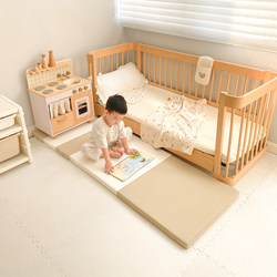 Colorful Dragon Anti-Fall 4cm Ultra-Thick Pu Bedside Mat with 8 Layers of Ixpe Inner Lining, Foldable Seamless Crawling Mat for Infants and Children