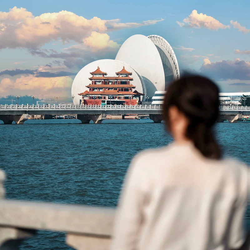 广东珠海一日游纯玩跟团 日月贝/港珠澳大桥/圆明新园/景山公园