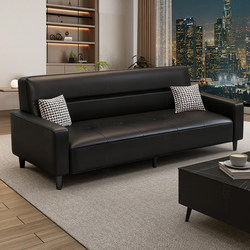 Sofa for Living Room 2025 New Model Simple Folding Small Apartment Business Sofa Bed Multifunctional Simple Cat-Scratch-Resistant Leather Sofa