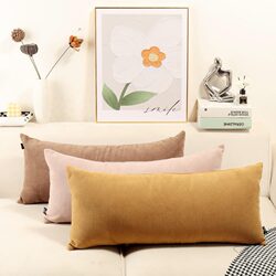 Nordic Cream Style Long Back Cushion Sofa Pillow Living Room Cushion Pillowcase Rectangular Headboard Sleeping Pillow