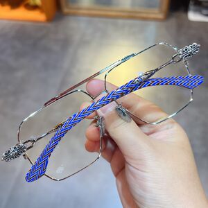 
Jian Danluo's trendy and versatile glasses frame new product large frame big face toad full frame myopia anti-blue light glasses frame flat light