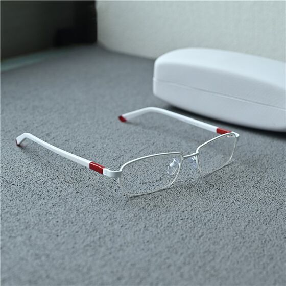 
Ultra-light white women's glasses full frame men's fashionable young small face myopia glasses frame full white frame men's and women's frames