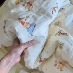 Class a Pure Cotton Double-Layer Gauze Four-Piece Set Pure Cotton Gauze 1.5m Single Duvet Cover Dormitory Bed Sheet Fitted Sheet Bed Three-Piece Set