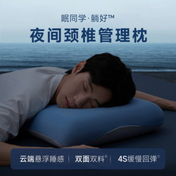 Sleeping Pillow for Deep Sleep, Cervical Support Memory Foam Adult Pillow Set, Pillow Core and Cover Set, Sleep Aid Pillow Gift Box