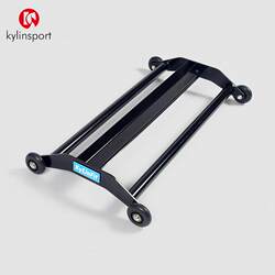 Personal Training Core Four-Wheel Fitness Equipment, Physical Training Abdominal Wheel, Multi-Functional Abdominal Trainer for Home and Commercial Use