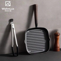 German Wohnlux Non-Coated Cast Iron Steak Pan Frying Pan Skillet Household Steak Frying Pan