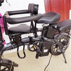 Folding electric car child seat front electric bicycle Bao H Bao seat driving tram baby safety seat