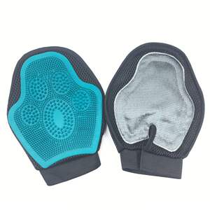 
Pet cleaning gloves New silicone double-sided cat and dog bathing sticky brush tool comb Massage beauty supplies
