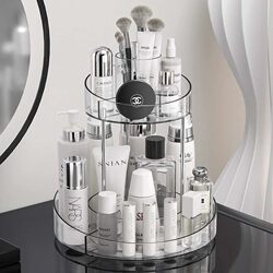 German Desktop Cosmetics Storage Box Rotating Makeup Brush Organizer Skincare Product Compartment Lipstick Eyebrow Pencil Storage Rack