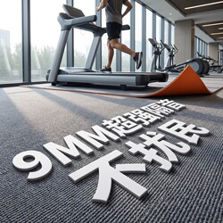 Gym Thickened Soundproof Floor Mat for Home Use, Large Area Shock-Absorbing Exercise Anti-Vibration Full-Cover Non-Slip Carpet