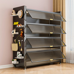 Steel Bookcase with Doors, Household Children's Bookshelf, Wall-Mounted Dust-Proof Storage Cabinet, Floor-Standing Multi-Layer Storage Cabinet