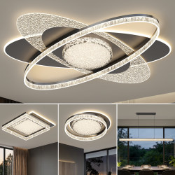 Guangdong Zhongshan Lighting 2026 New Model Living Room Lamp Modern Simple and Elegant Package Lighting Set Light Luxury High-End Feel