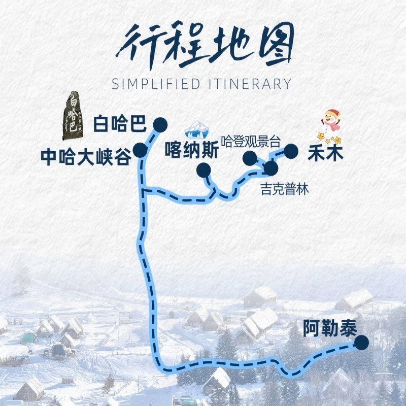 阿勒泰起止6日小团丨新疆旅游北疆喀纳斯禾木白哈巴2-6人含接送机