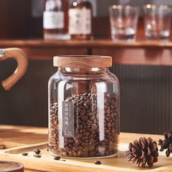 High borosilicate glass honey sealed jar storage bottle candy snack storage tea leaf tangerine peel coffee bean storage jar