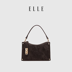 Elle Box-Shaped Small Square Bag for Women 2026 New Handbag Retro Light Luxury High-End Feel Single Shoulder Crossbody Bag for Commuting