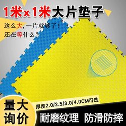 Spliced Gym Floor Mat, Soundproof Foam, Shock-Absorbing Sports Flooring, 1m X 1m Thickened, Silent and Non-Slip for Taekwondo