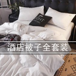 Hotel quilt bedding set seven-piece set full set bedding 7 white N color hotel eight-piece set six-piece set