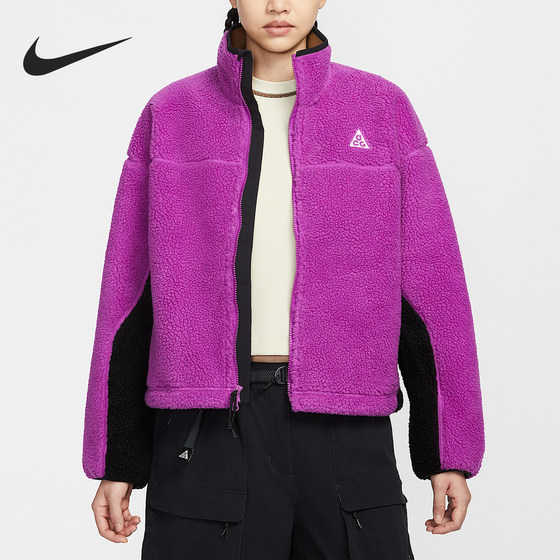 
Nike/Nike official authentic 2025 autumn women's fashion stitching stand-up collar jacket HV4706-551