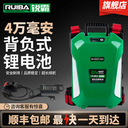 Ruiba 2100N electric wrench 40,000 mAh ultra-long endurance backpack lithium battery battery tower railway