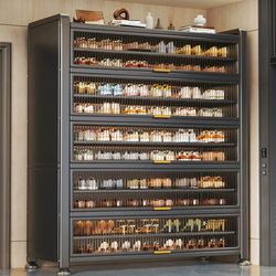 Steel Shoe Cabinet, Home Entrance Storage Cabinet, Integrated Wall-Mounted Entryway Cabinet, Large-Capacity Dust-Proof Storage Cabinet, Shoe Rack