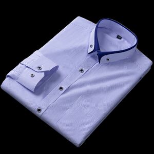 
Striped shirt men's long-sleeved business 2024 new men's clothes spring and autumn style inch shirt high-end inner shirt
