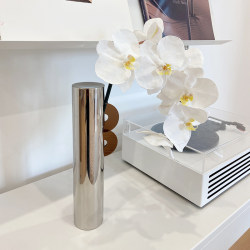 ladylike white phalaenopsis artificial flower living room orchid artificial flower potted vase decoration table decoration flower