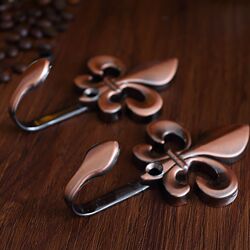 New European luxury curtain hooks wall hooks retro curtain strap hooks high-end accessories decorative hook fixing