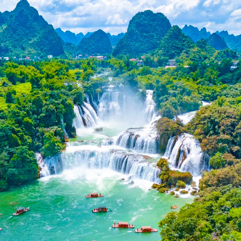 广西南宁崇左北海涠洲岛8人小团纯玩6日游德天瀑布古龙山明仕六日