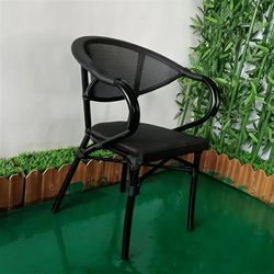 Outdoor tables and chairs, courtyard balcony, leisure chairs, beach chairs, outdoor chairs, villa cafe, milk tea shop chairs, mesh chairs