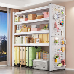 Multi-Layer Steel Storage Rack for Home Use on the Balcony, in the Warehouse, Storage Room, Living Room, Kitchen, or Bathroom