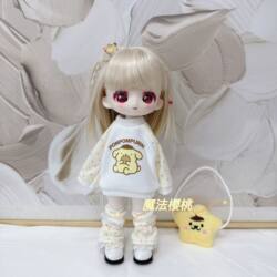 Handmade Bjd 1/6 Scale Doll Clothes Set, Original Custom-Made Sanrio Plaid Outfit