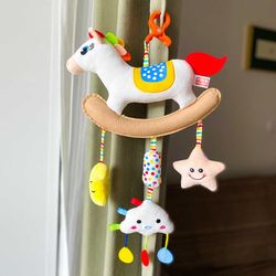 Newborn stroller pendant rattle baby stroller wind chime baby car bed bell comfort doll safety seat toy