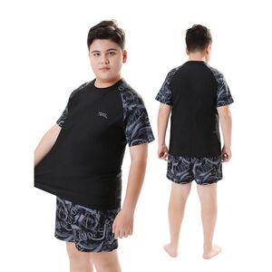 
Children's swimsuits, boys, big children's double-layer swimming trunks, boys, plus size, teenagers split beach training