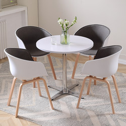 Slate light luxury negotiation table and chair combination exhibition hall marketing center 4S shop reception rest area negotiation small round table