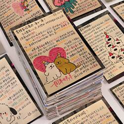 128 Cartoon Handwritten Copywriting Stickers Ins Retro Style Creative Positive Energy Quotes Waterproof Stickers DIY