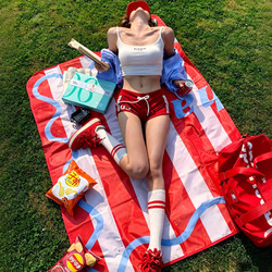 Spring Outing Picnic Mat, Moisture-Proof Mat, Thickened Waterproof Outdoor Portable Music Festival Grassland Seaside Beach Camping Mat