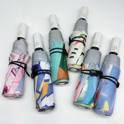 Foreign Trade Single Fully Automatic Kidsren's Umbrella, Anti-Rebound Foldableing Lightweight Sun Umbrella for Students, Sunny or Rainy Day