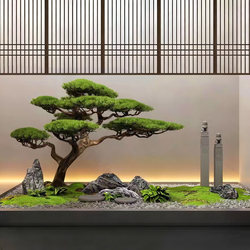 High-Quality Artificial Welcoming Pine Green Plant Fake Tree for Shopping Malls, Hotels, Villas, Restaurants, Company Indoor Landscape, and Stairway Decoration