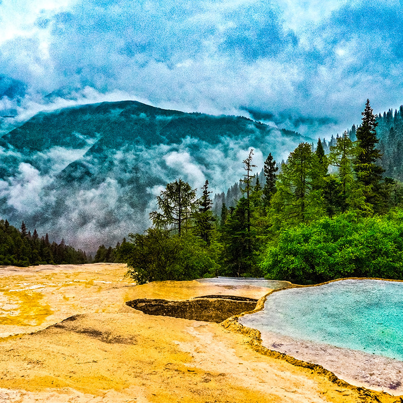 九寨沟两日游双人精致小团大团高铁直达纯玩保姆车黄龙九寨跟团游