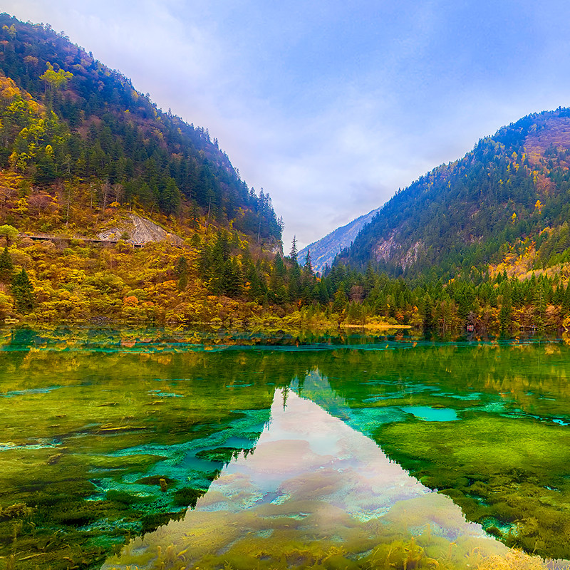 九寨沟两日游双人精致小团大团高铁直达纯玩保姆车黄龙九寨跟团游