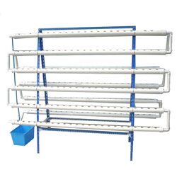Greenhouse A-shaped planting rack family balcony pipe soilless cultivation planting machine hydroponic plant planting cauliflower pot