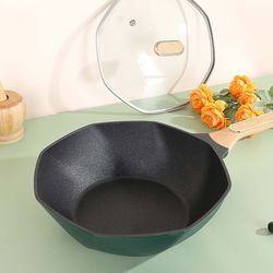 Yongkang cookware Maifan stone octagonal wok no oil smoke non-stick wok induction cooker gas stove universal cast iron pot