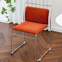Medieval style Bauhaus dining chair Nordic designer high-end home study chair cafe soft backrest chair