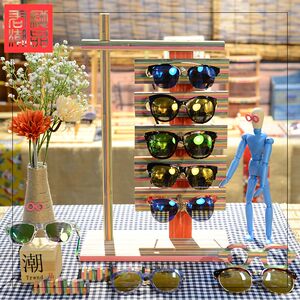 
Junchi Chaopin Colorful Bamboo Frame Display Optical Shop Display Props Sunglasses Display Rack Disassembly