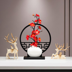 New Year 2026 Spring Festival Desktop Decorations, New Chinese-Style Red Wax Plum Blossoms, Living Room Decorations, Gourd, Cabbage, Deer Ornaments