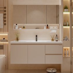 Imperial Sanitary Ware Ceramic Integrated Basin Bathroom Cabinet Set, Bathroom Vanity Sink, Washbasin, Basin Cabinet Set