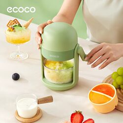 Ecoco/Icoco Manual Shaved Ice Machine Household Small Continuous Smoothie Machine Hand-Cranked Ice Crusher Stall Unplugged