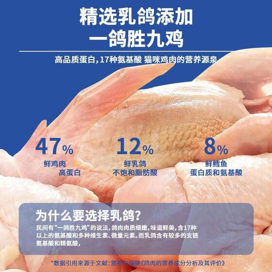 Douqiqi [upgraded version] Freeze-dried grain-free cat food kittens adult fat hair and cheeks staple food cost-effective cats
