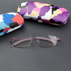 
New plastic memory j-frameless glasses for women with myopia, ultra-light color glasses frames for men with myopia glasses frames with anti-blue